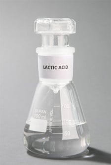 conical flask with Lactate (Lactic Acid)